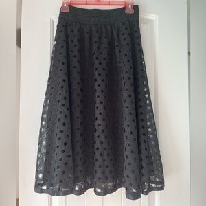 Metro Wear Polka Dot Hole Skirt Size Medium